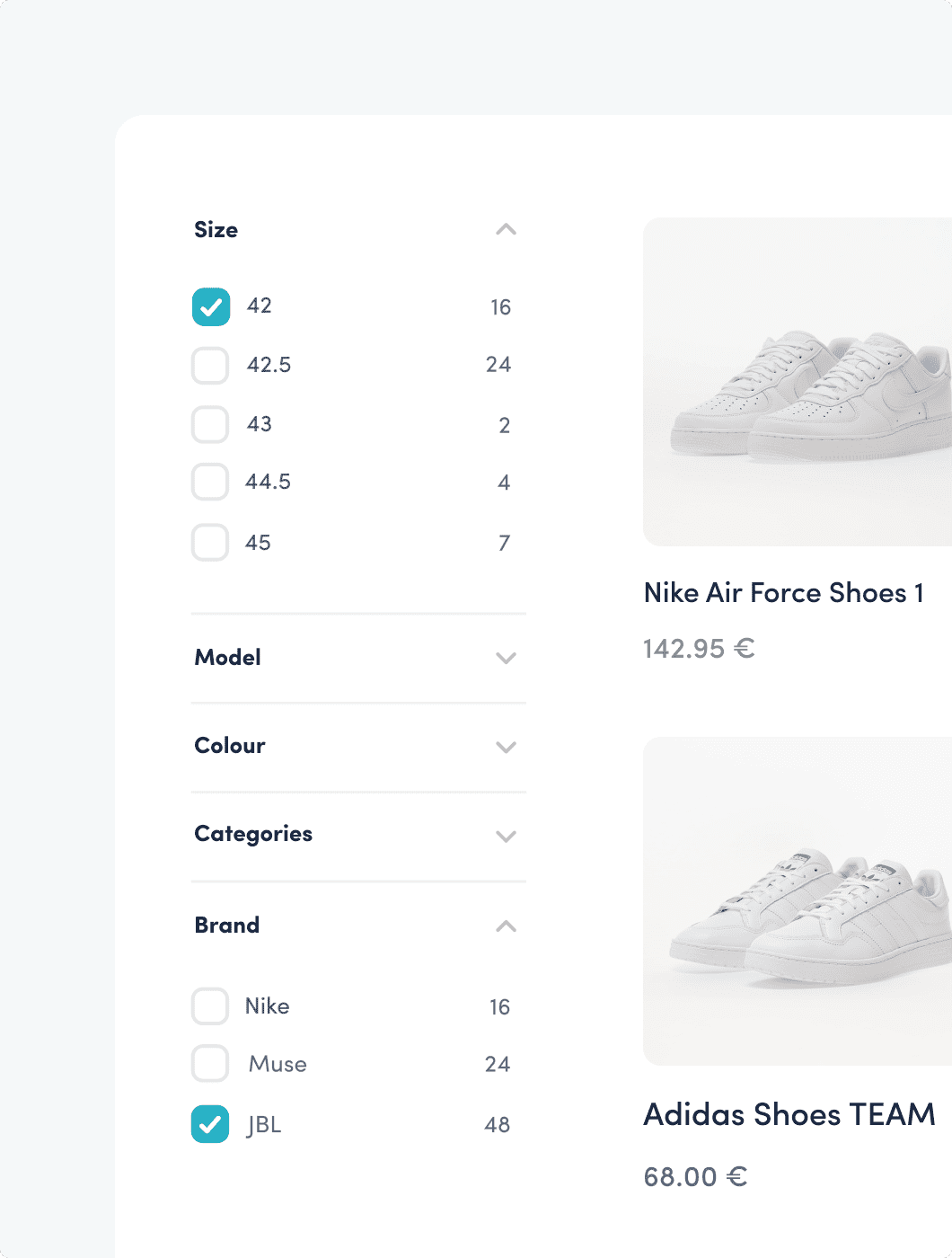 Custom filter categories in Product Listing by Luigi's Box