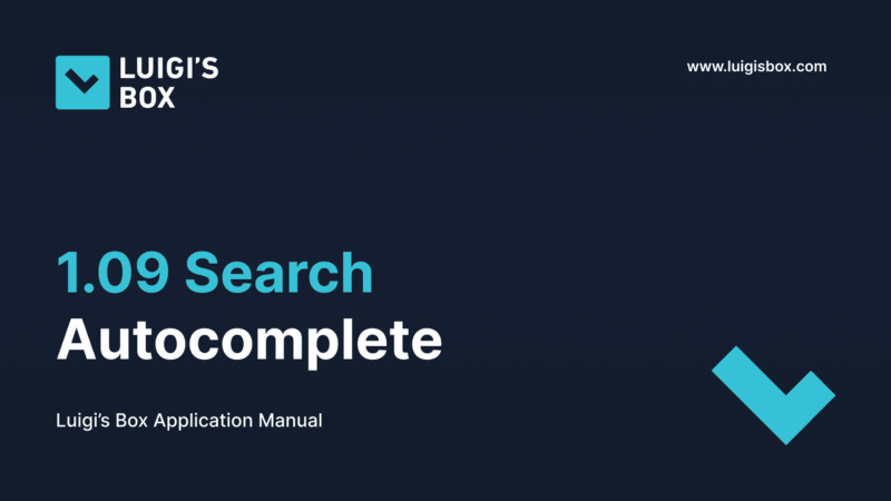 1.09 Search – Autocomplete