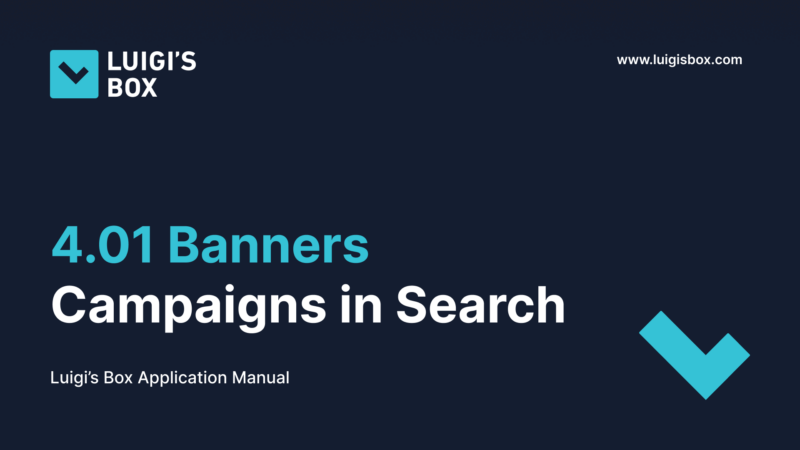 4.01 Banners – Campaigns in Search