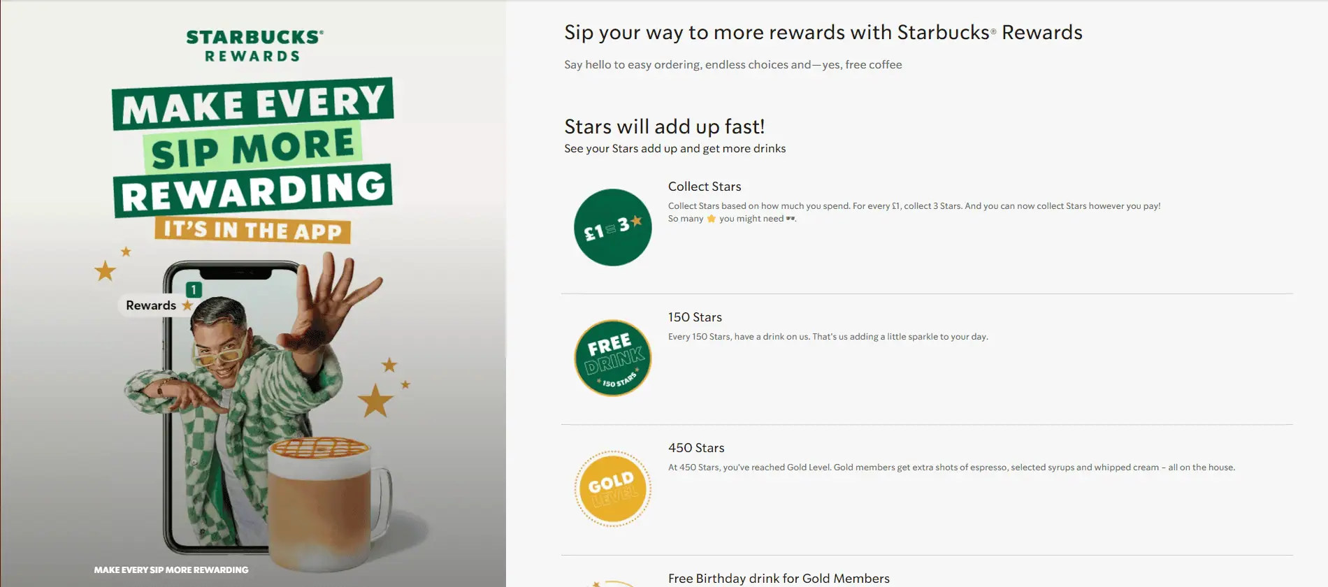 Starbucks is known for their loyalty program and rewards system.