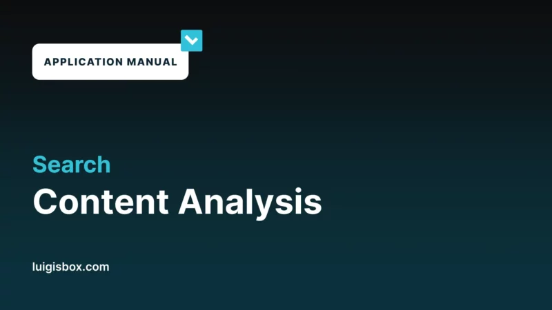 1.07 Search – Content analysis