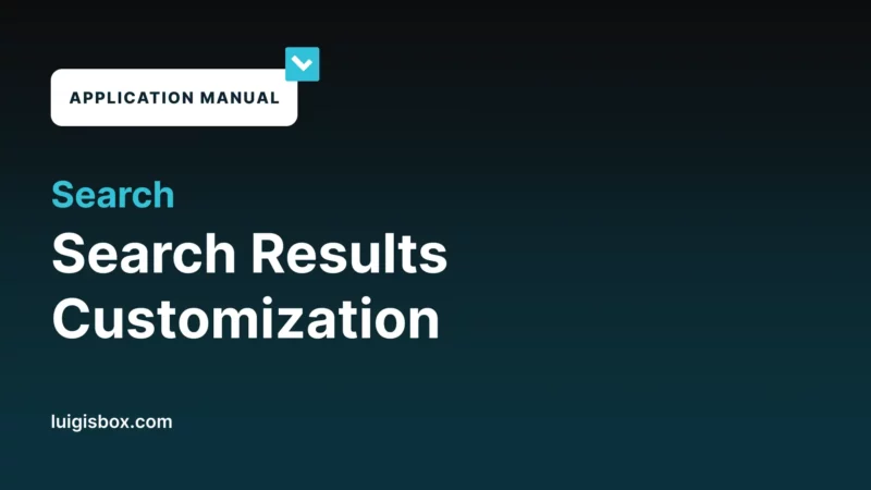 1.15 Search – Search results customization