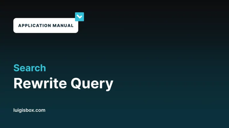 1.16 Search – Rewrite query